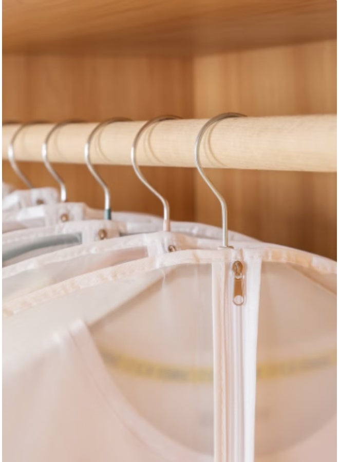 Garment Protector Cover Hangers, Dustproof Transparent Storage Bags for Women's Long Coats, Dresses, and Costumes, （60*140cm), 5 Pack - Protective Clothing Storage for Closet Organization - Image 2