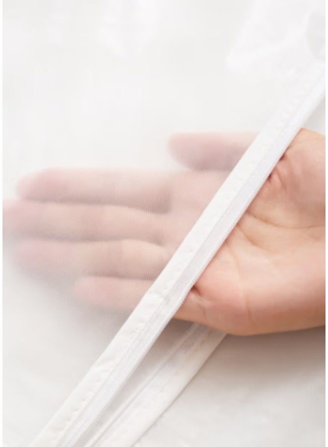 Garment Protector Cover Hangers, Dustproof Transparent Storage Bags for Women's Long Coats, Dresses, and Costumes, （60*140cm), 5 Pack - Protective Clothing Storage for Closet Organization - Image 4