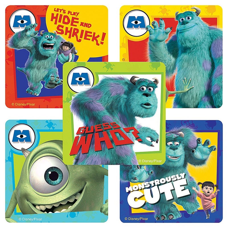 SmileMakers Disney Monsters Inc Stickers Party Favors 100 Per Pack - Image 2