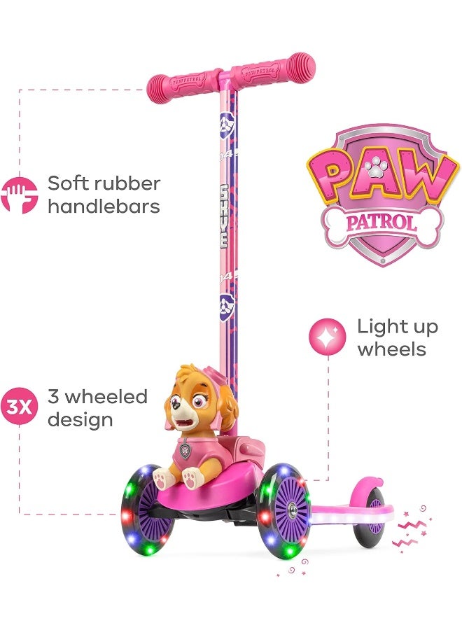 VOYAGER Kick Scooter for Kids, Self-Balancing 3 Wheeled Scooter with Light Up Wheels & Deck, Extra Wide Anti-Slip Deck, Rear Brake, Lean to Steer, Lightweight Design, for Kids 3 and Up, 75 LB Limit - Image 4