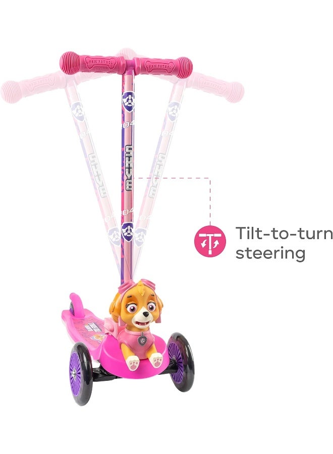 VOYAGER Kick Scooter for Kids, Self-Balancing 3 Wheeled Scooter with Light Up Wheels & Deck, Extra Wide Anti-Slip Deck, Rear Brake, Lean to Steer, Lightweight Design, for Kids 3 and Up, 75 LB Limit - Image 5