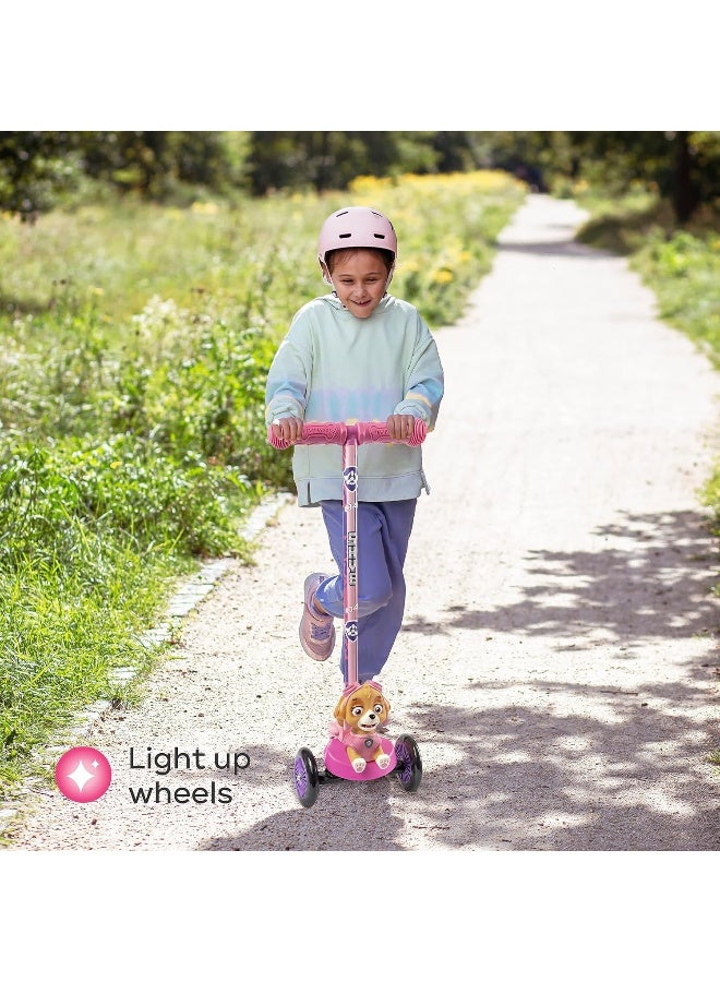 VOYAGER Kick Scooter for Kids, Self-Balancing 3 Wheeled Scooter with Light Up Wheels & Deck, Extra Wide Anti-Slip Deck, Rear Brake, Lean to Steer, Lightweight Design, for Kids 3 and Up, 75 LB Limit - Image 3