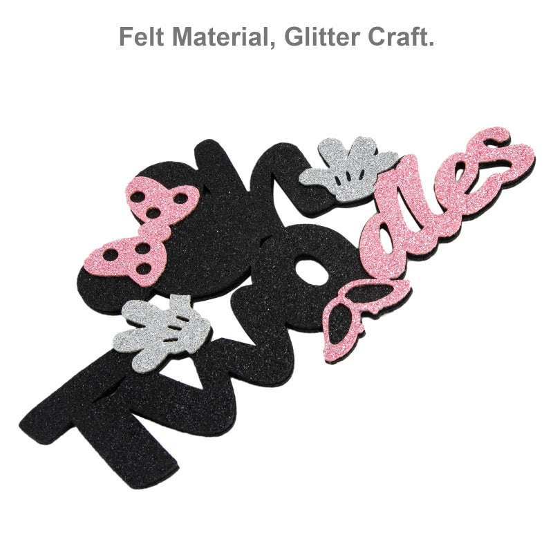 CHuangQi Onederful Oh Twodles Glitter Cake Topper  1st 2nd Minnie Themed Birthday Cake Decor  Birthday Party Supplies (Oh Twodles) - Image 3