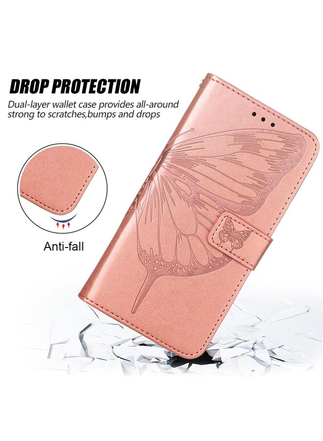 S-TOP Case For Infinix Hot 20S / 20 Pro X6827 Embossed Butterfly Flip Leather Phone Case - Image 5