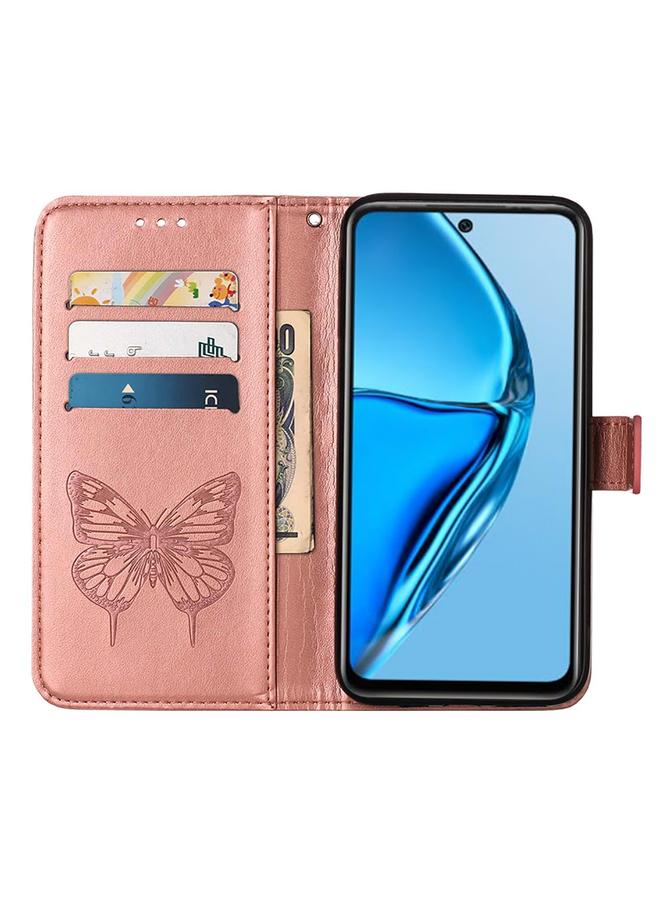 S-TOP Case For Infinix Hot 20S / 20 Pro X6827 Embossed Butterfly Flip Leather Phone Case - Image 4