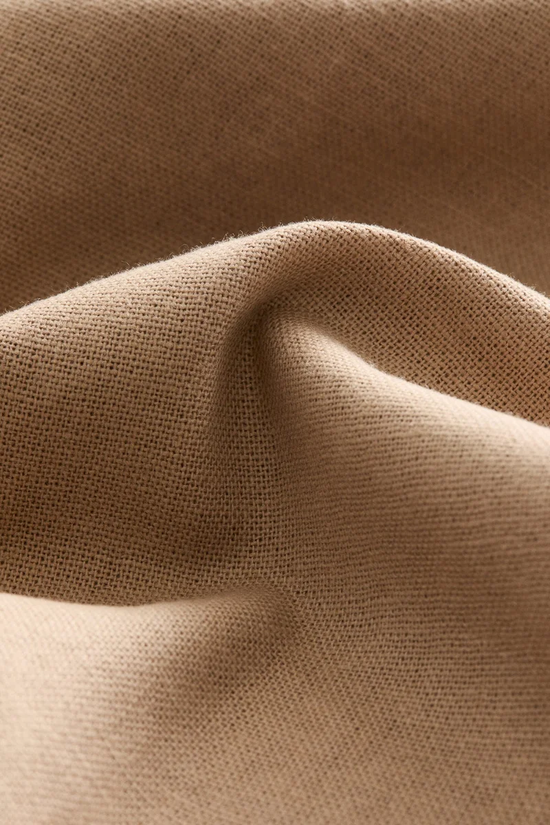 اتش اند ام غطاء وسادة من الكتان الممزوج