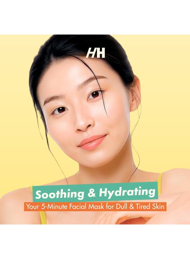 Handmade Heroes Sip The Tea Calming Gel Mask – Soothing Hydrating Facial with Chamomile, Jasmine & Hyaluronic Acid – Vegan Skincare for Dry, Sensitive Skin – Skin Plumping Rinse Off Formula 3.4 Fl oz - Image 2
