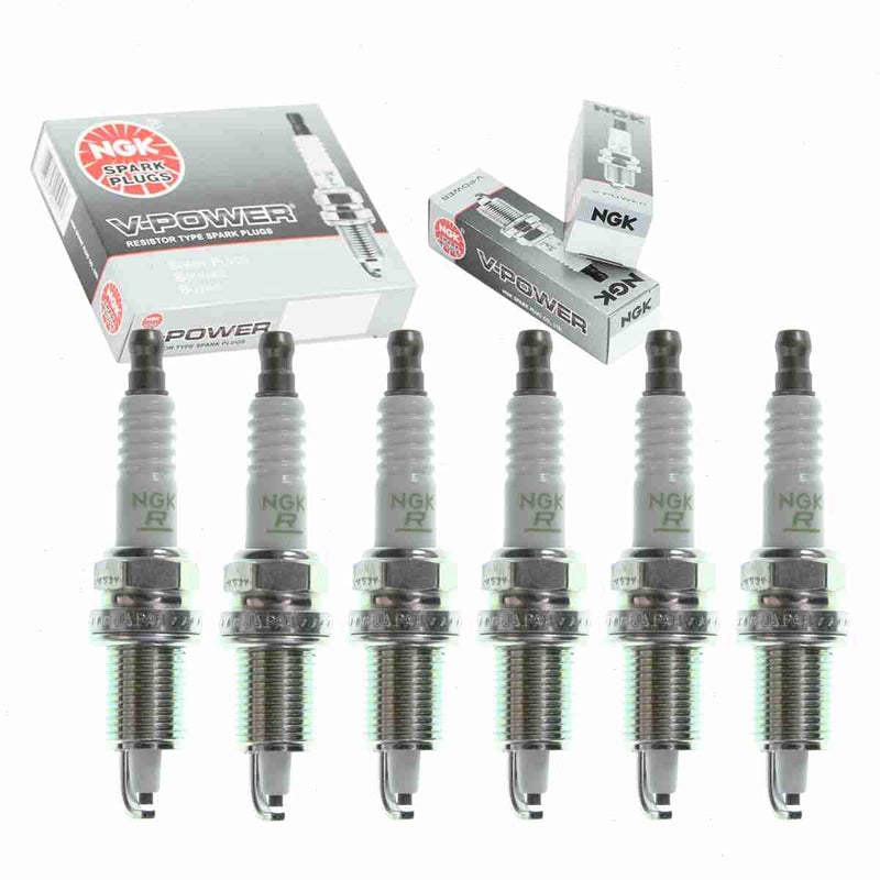 6 قطع شمعات احتراق NGK V-Power متوافقة مع جيب TJ 4.0L L6 1997-2006