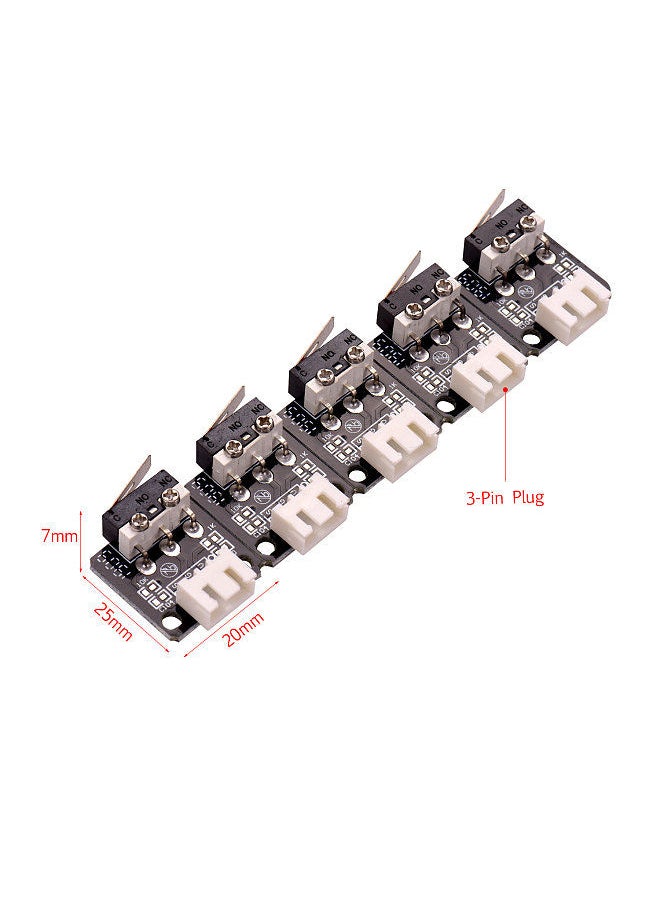 Generic - 5pcs 3D Printer Parts Endstops Limit Switch 3Pin for CR-10 Series Ender-3 3D Printer - Image 1