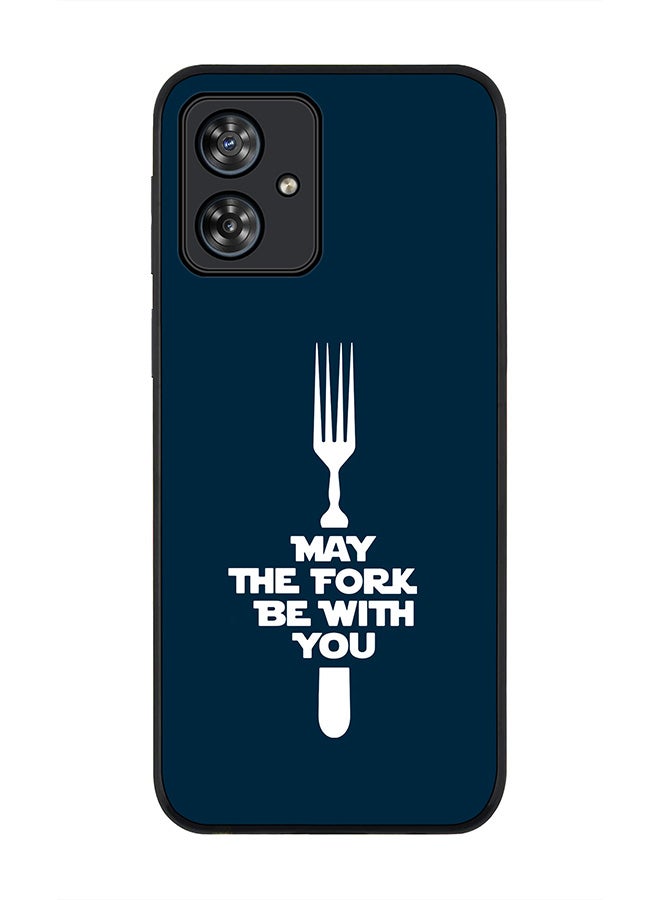 Stylizedd حافظة حواف سوداء متينة لهواتف موتورولا موتو G54 / موتورولا موتو G54 باور / موتورولا موتو G64 5G، غلاف رفيع مرن مضاد للسقوط - قد تكون الشوكة - Image 1