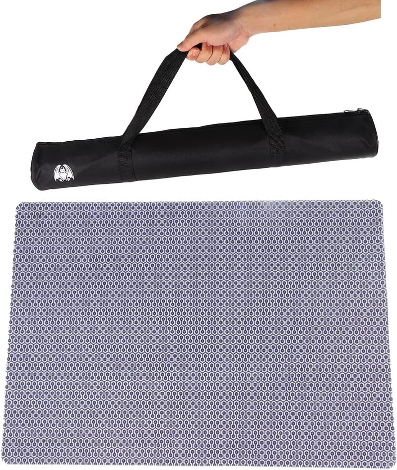 Neoprene Tabletop Game Playmat - Thick Stitched Edge Cushioned Accessory Rubber Mat - Water Resistant Table Topper with Portable Carry Case - Tabletop Board, Card and Roleplaying Games (90cm x 60cm) - Image 3