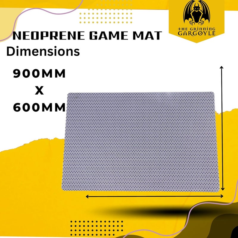 Neoprene Tabletop Game Playmat - Thick Stitched Edge Cushioned Accessory Rubber Mat - Water Resistant Table Topper with Portable Carry Case - Tabletop Board, Card and Roleplaying Games (90cm x 60cm) - Image 4