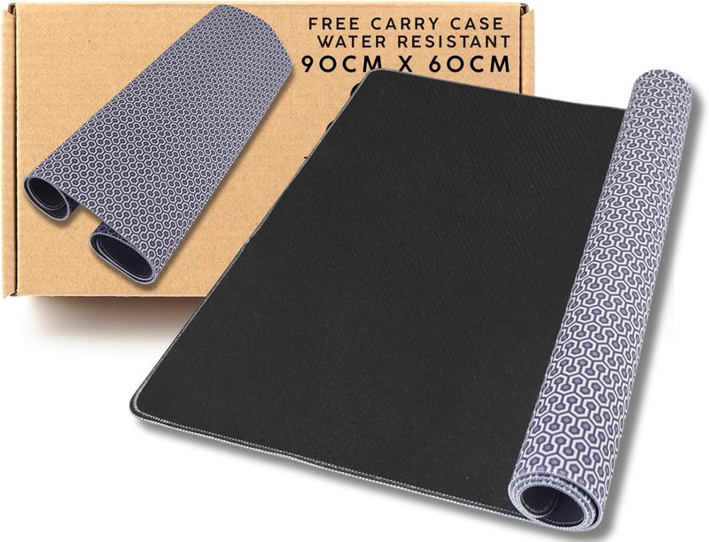 Neoprene Tabletop Game Playmat - Thick Stitched Edge Cushioned Accessory Rubber Mat - Water Resistant Table Topper with Portable Carry Case - Tabletop Board, Card and Roleplaying Games (90cm x 60cm) - Image 1