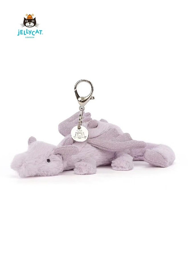 جيليكات لعبة جيلي كات القطيفة اللطيفة - تنين الثلج الأرجواني