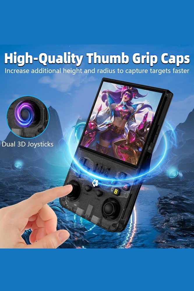 Joshberg R36MAX Retro Handheld Game Console, 4.0 Inch IPS Screen Retro Gaming Console, Linux System, 4000mAh Battery Portable Pocket Mini Arcade, Built-in 64G, Black - Image 5