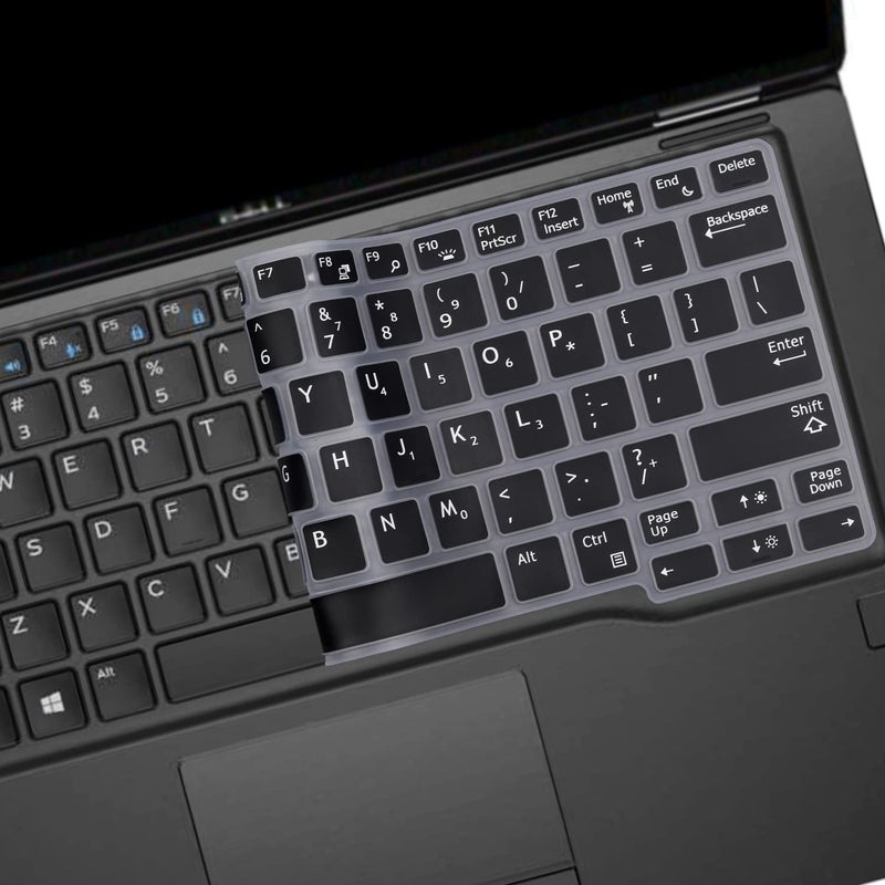 MUBUY-GOL MUBUY Keyboard Cover Skin for Dell Latitude E7250 E5250 E7270 E7370 E5270 E7389 E5270 /Dell Latitude 5290 7280 7285 7290 7380 7390 5288 5289 US Keyboard Cover -Black - Image 5