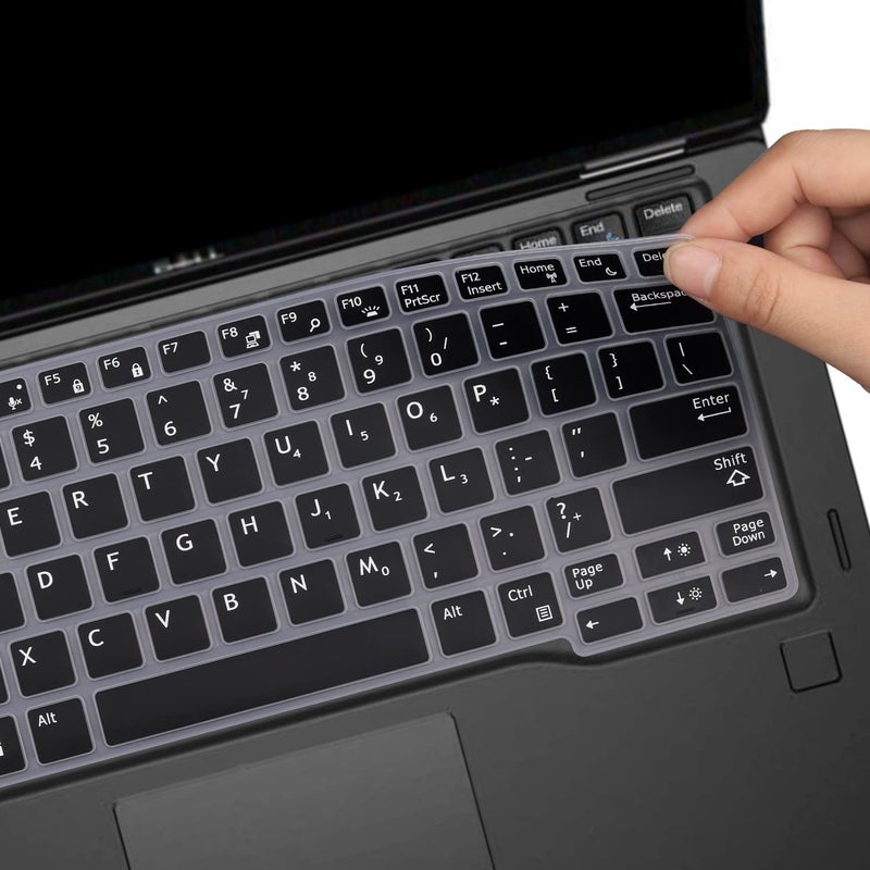 MUBUY-GOL MUBUY Keyboard Cover Skin for Dell Latitude E7250 E5250 E7270 E7370 E5270 E7389 E5270 /Dell Latitude 5290 7280 7285 7290 7380 7390 5288 5289 US Keyboard Cover -Black - Image 4