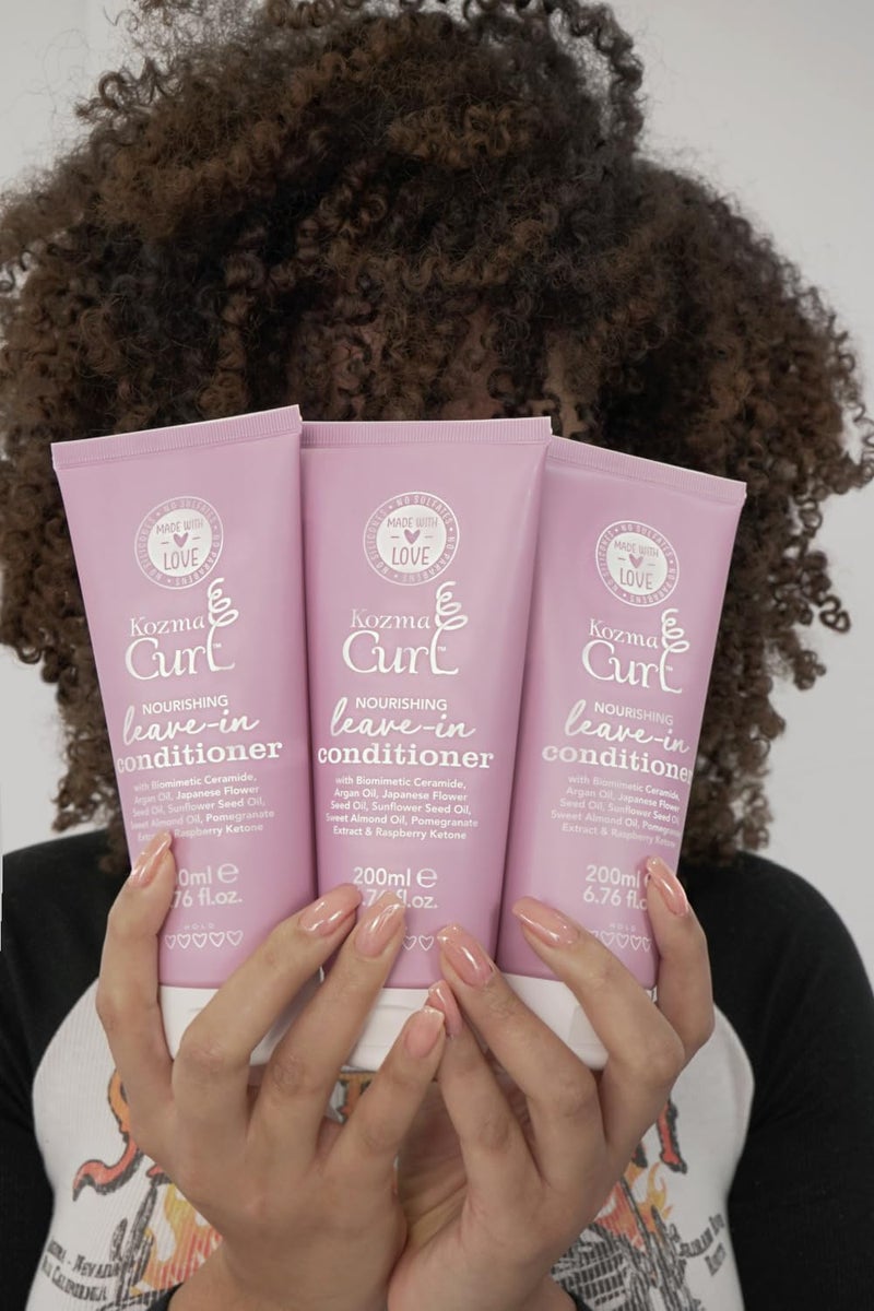 Nourishing Leave-In Conditioner for Curly Hair 200ml | Lightweight Leave In for Dry Frizzy Hair Detangling Moisture Care with Biomimetic Ceramide Botanical Oils - Image 2