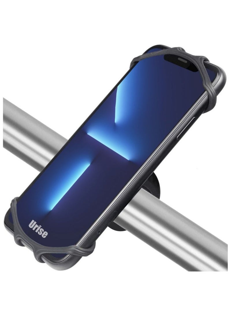 حامل جوال للدراجة مصنوع من ماده السيليكون المقوى متين متوافق مع معظم الهواتف الذكية مثل ايفون وسامسونج وغيرها قاعدة جوال للدراجات النارية والهوائية - Image 1