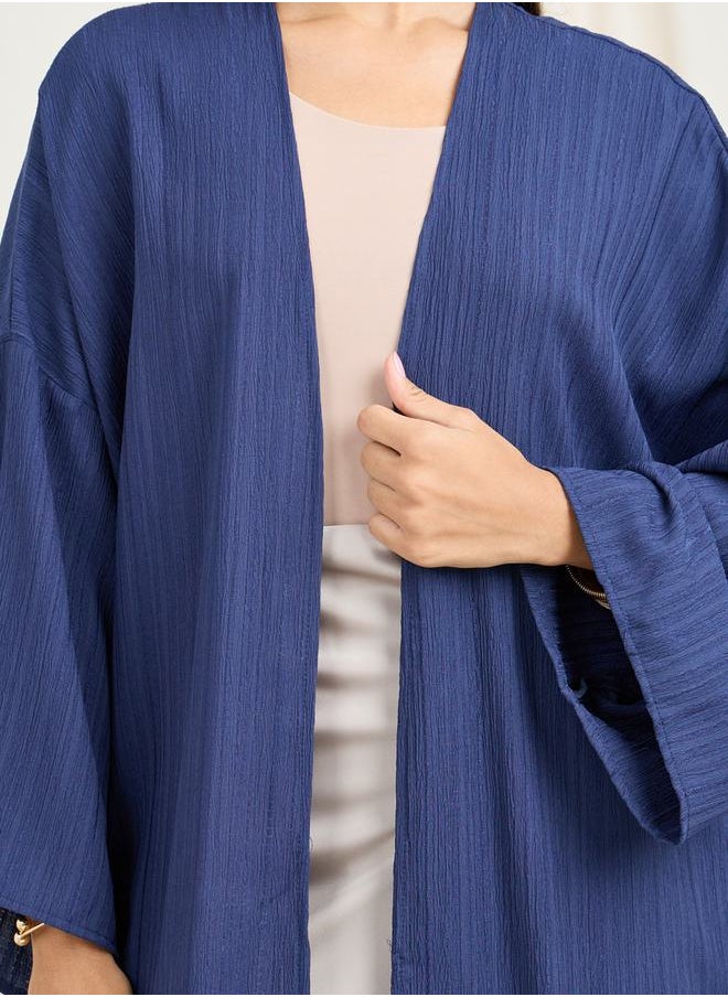 Styli - Oversized Textured Maxi Kimono - Image 1