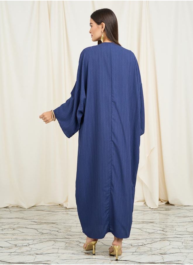 Styli - Oversized Textured Maxi Kimono - Image 1