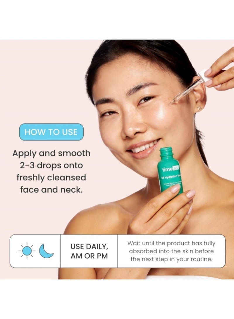 تايمليس فيتامين B5 مصل الوجه - حليب مرطب مع حمض الهيالورونيك ، خالي من الزيت وخالي من العطور - مثالية للبشرة الدهنية ، يدعم صحة الجلد - Image 5