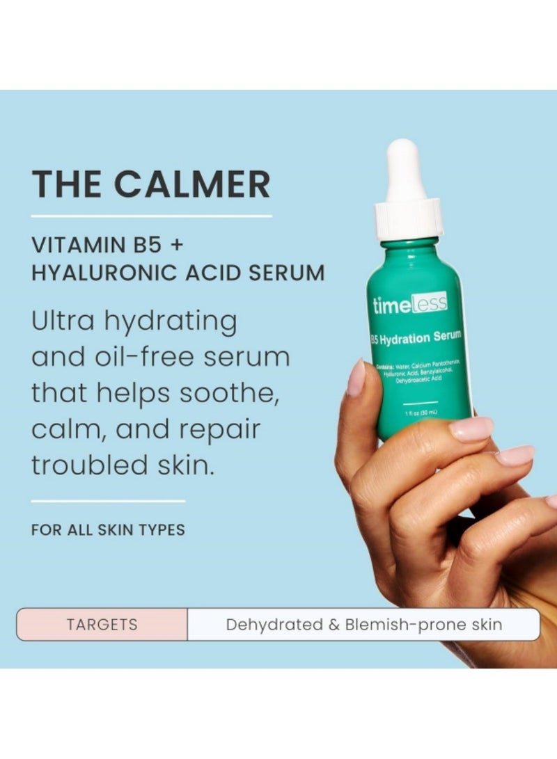 تايمليس فيتامين B5 مصل الوجه - حليب مرطب مع حمض الهيالورونيك ، خالي من الزيت وخالي من العطور - مثالية للبشرة الدهنية ، يدعم صحة الجلد - Image 2