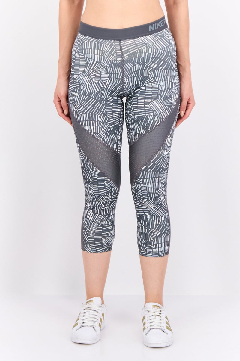 Nike Women Sportswear Fit Training Capri Leggings, Grey - Image 1