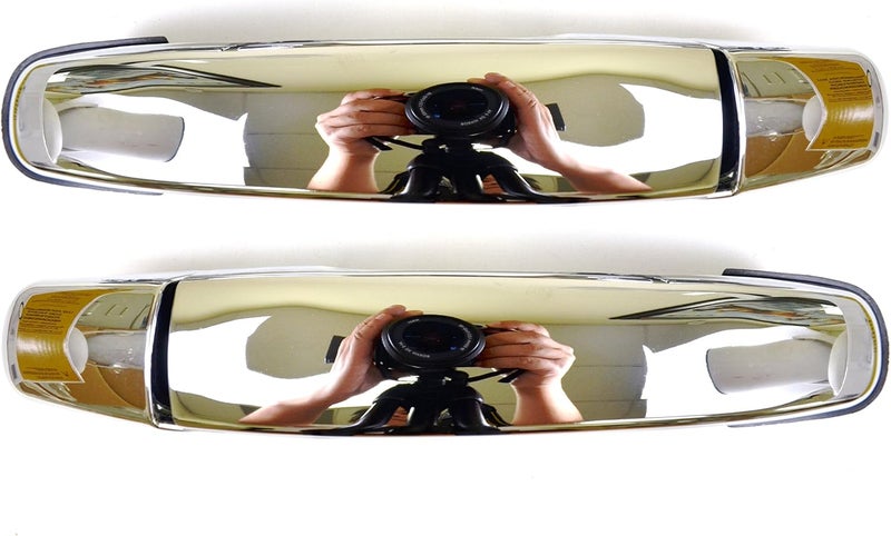 PT Auto Warehouse GM-3373M-RP Chrome Outside Exterior Outer Door Handle - Rear Left/Right Pair