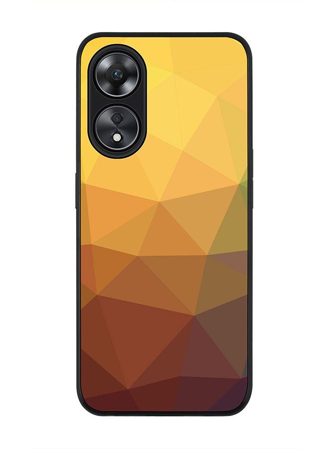Stylizedd Rugged Black edge case for Oppo A78 5G / Oppo A58 5G Slim fit Soft Case Flexible Rubber Edges Anti Drop TPU Gel Thin Cover -  Golden Nugget - Image 1