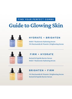 belif belif Discover Glowing Skin Mini Kit: Peptides Firming Serum, Multi7-Hyaluron Hydrating Serum, Vitamin C Serum, Super Drops Trial Set, Hyaluronic Acid, 5% Niacinamide, Retinol, Korean Skin Care  - Image 5