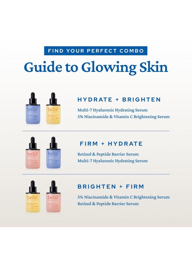 بليف مجموعة بيليف ديسكوفر جلوينج سكين ميني: سيروم ببتيدات لشد البشرة، سيروم ملتي 7 هيالورون المرطب، سيروم فيتامين سي، مجموعة سوبر دروبس التجريبية، حمض الهيالورونيك، 5% نياسيناميد، ريتينول، منتجات العناية بالبشرة الكورية - Image 5