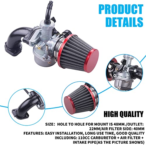 JINGKE 22mm Carburetor Air Filter Set For 110cc 125cc SSR CRF50 Pit Dirt Bike Sunl Pit bike ATV Taotao - Image 3