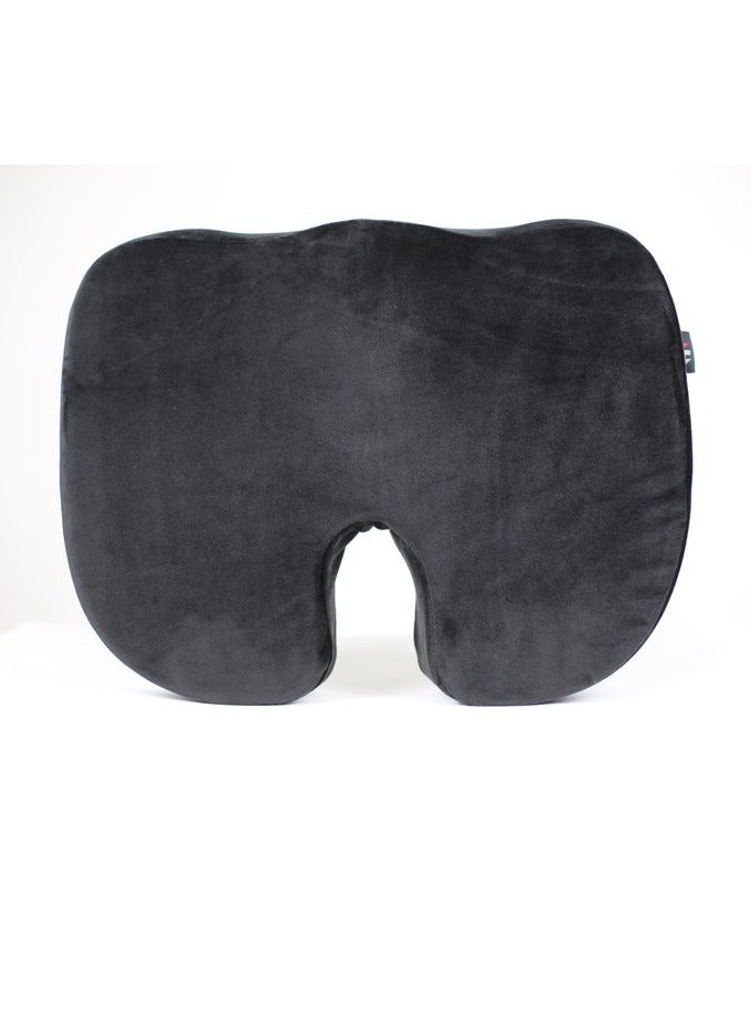 HT U-shaped medical seat made of German memory to prevent fistula pain and reduce the mass of body weight on the pelvic area to obtain maximum comfort, black color - Image 1