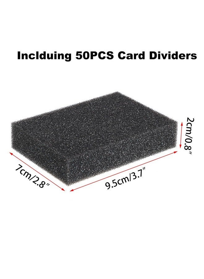 OwnMy 50PCS Sponge Trading Card Dividers for Trading Card Storage Box to Fill Extra Space, Shock-Absorbing Sponge Card Separators Trading Card Spacers Game Cards Organizers - Image 3