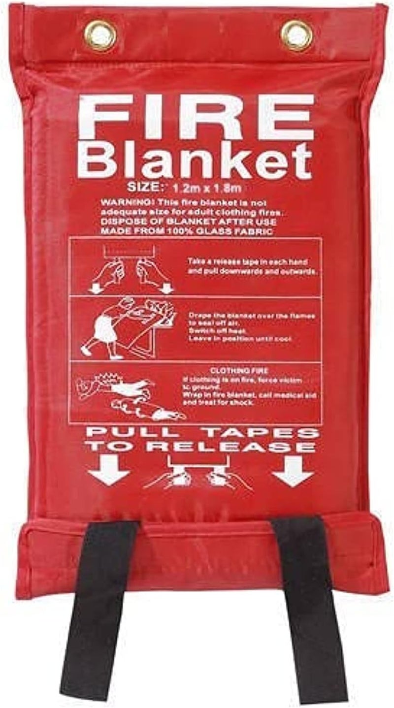 1.2 Meter x 1.8 Meter Fire Blanket - Fiberglass Fire Emergency Suppression Blanket - Image 1