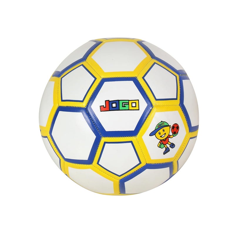 JOGO Kick Football (Size 5) | Lightweight PVC Ball for Kids & Adults | 2-Ply Durable All-Surface Construction | Safe & Non-Toxic for Training & Matches | Vibrant Design - Image 1
