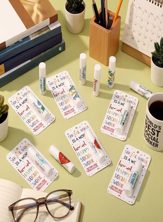Leelosp 48 Pcs Social Worker Gifts Social Work Month Appreciation Lip Balms Moisturizing Bulk Society Worker Thank You Gifts for Women Men Volunteer Staff Team Coworker Grad Retirement Birthday - Image 5