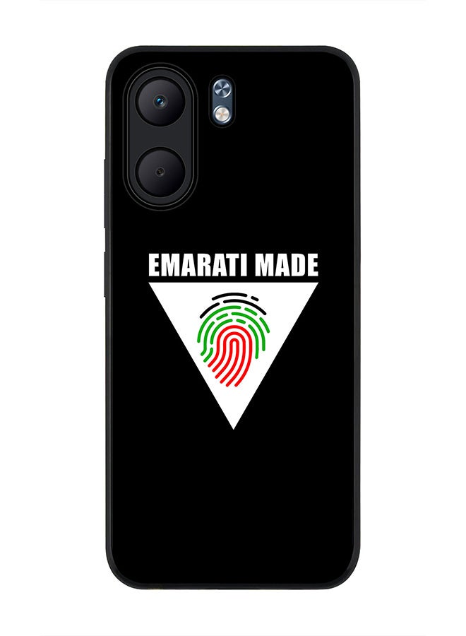 Stylizedd For Oppo A5x 5G / A5x 4G Case,Slim fit Camera Protection, Shockproof Thin Phone cover  - Emarati Made Triangle