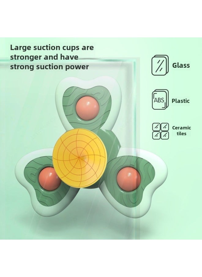 Generic - Children's Top Cartoon Rotating Insects Flower Suction Cup Turning Bite Bathing Toy-Color:Turn Four-piece Set [bee + Snail + Butterfly Ladybug] OPP Bag-Specifications:None - Image 1