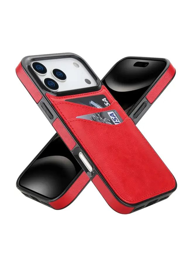 حافظة هاتف نحيفة زرقاء لحاملي البطاقات لهاتف Apple iPhone 14 Plus - Image 4