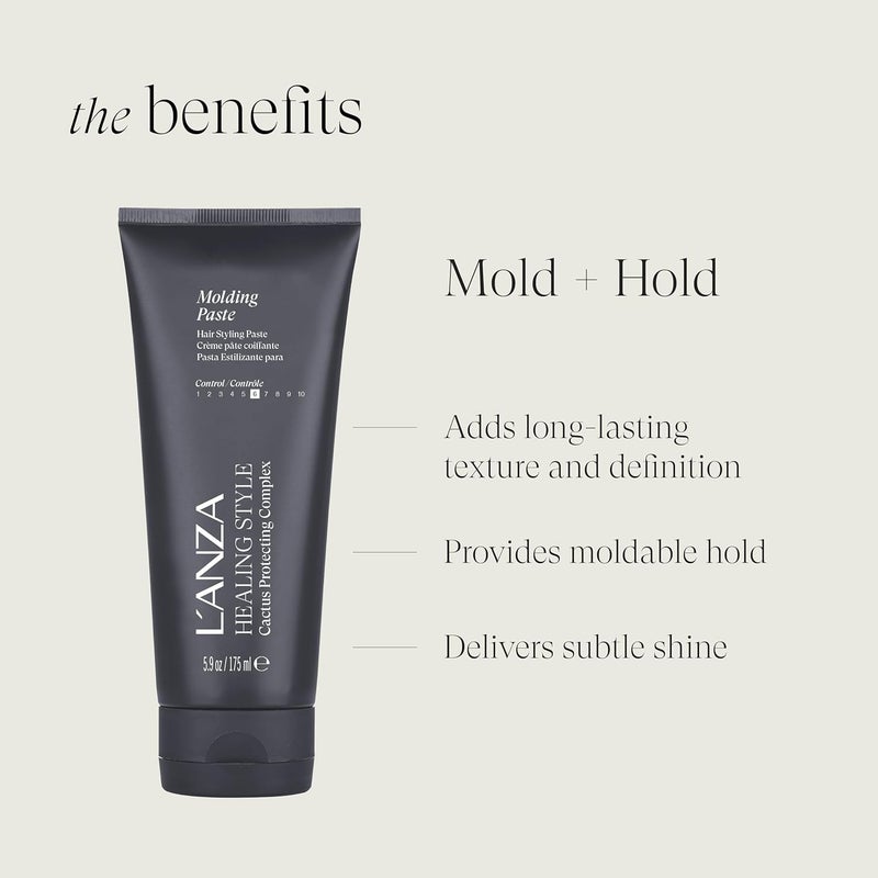 L'ANZA Healing Style Molding Paste - Hair Styling Paste with Medium Hold and UV Protection, 175 ml - Image 3