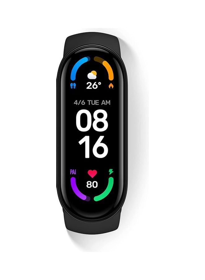 Xiaomi Mi Smart Band 6 Sports Bracelet- Amoled Display + Extra Silicone Strap 1.56inch Black
