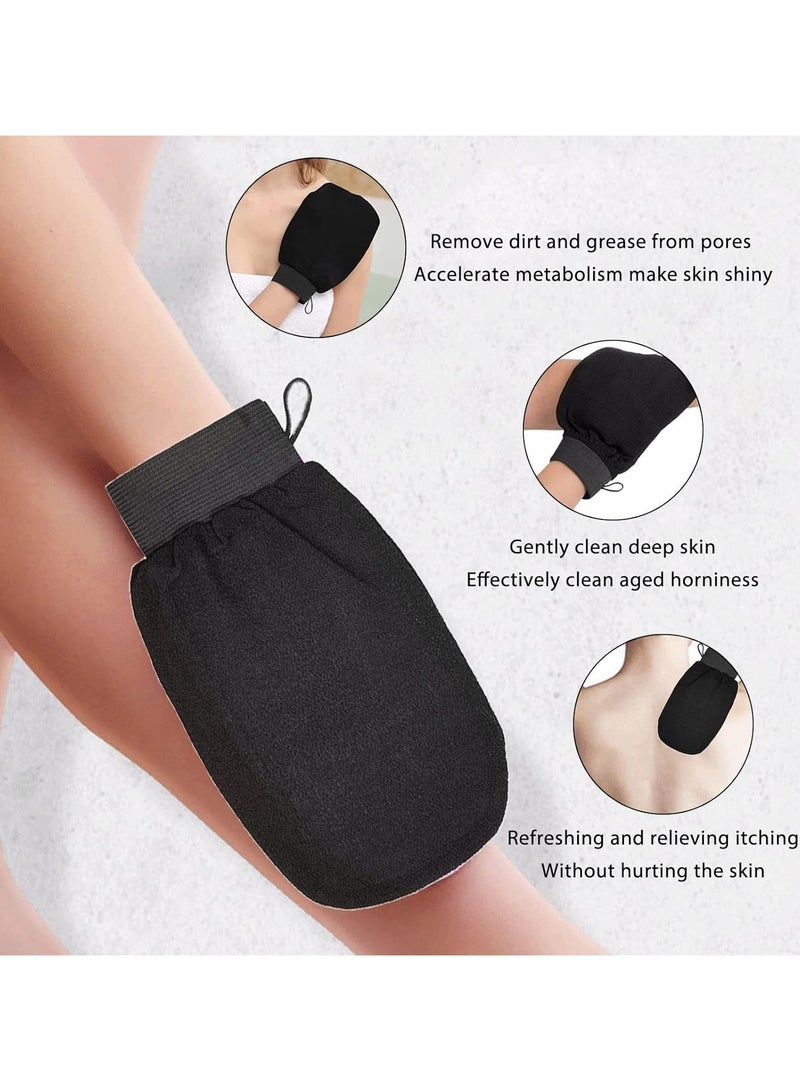 قفازات التقشير، قفازات تقشير الجسم، قفازات تقشير الجسم، قفازات تقشير الجلد الميت، مقشر الجلد الميت للنساء، حمام دش سبا - Image 3