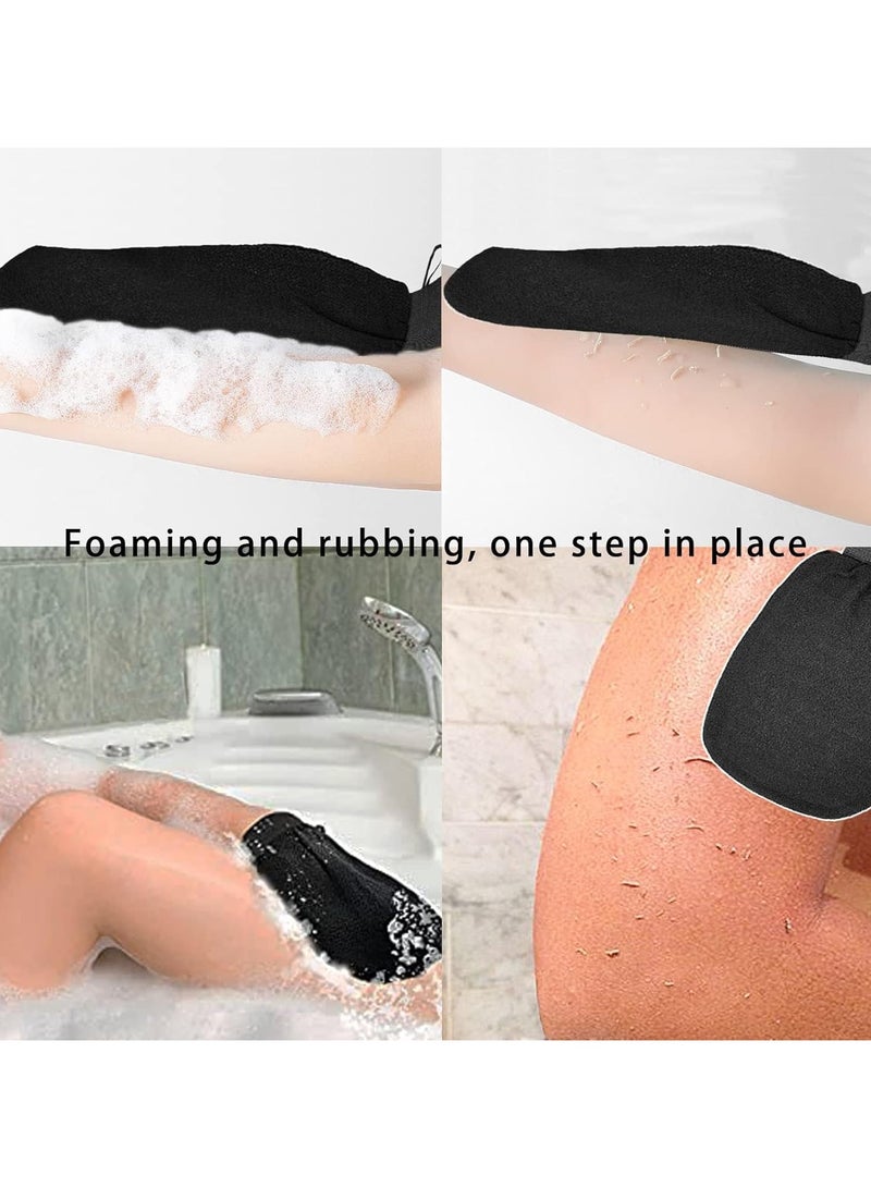 قفازات التقشير، قفازات تقشير الجسم، قفازات تقشير الجسم، قفازات تقشير الجلد الميت، مقشر الجلد الميت للنساء، حمام دش سبا - Image 4