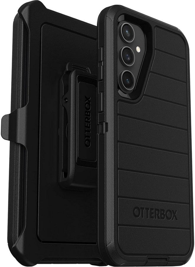 أوتربوكس جراب OtterBox Defender Series لهاتف Samsung Galaxy S23 FE (فقط) - مشبك جراب متضمن - حماية من الميكروبات - عبوة غير مخصصة للبيع بالتجزئة - أسود - Image 1