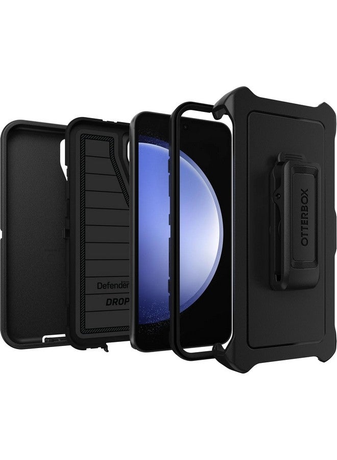 أوتربوكس جراب OtterBox Defender Series لهاتف Samsung Galaxy S23 FE (فقط) - مشبك جراب متضمن - حماية من الميكروبات - عبوة غير مخصصة للبيع بالتجزئة - أسود - Image 5
