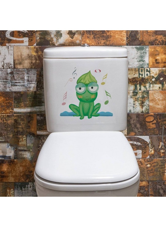 Saomour Cute Music Frog Wall Stickers, Multicolor Cartoon Stickers for Bedroom, Living Room, Kids Room, Waterproof PVC Material, Single Use - Image 3