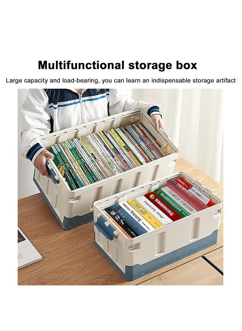 Manful Outdoor Camping Foldable Storage Box with Flat Lid 60L, Large Capacity (Yellow & Grey)  - Image 3