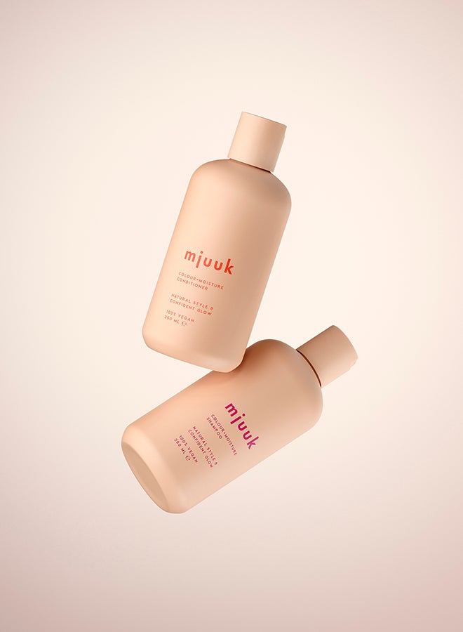 Mjuuk Colour Protecting Moisturising Conditioner | For Dry Colour Treated Hair Pro-Vitamin B5 Colour Lock Softness | 100 Percent | Vegan 250ml - Image 2